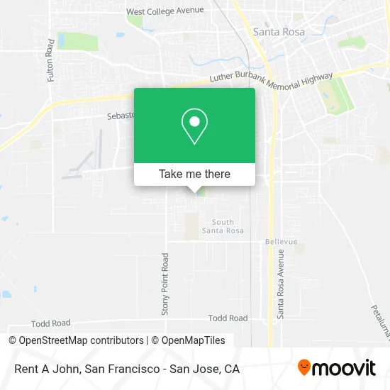 Rent A John map