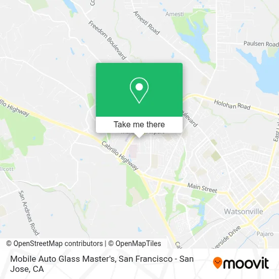 Mobile Auto Glass Master's map
