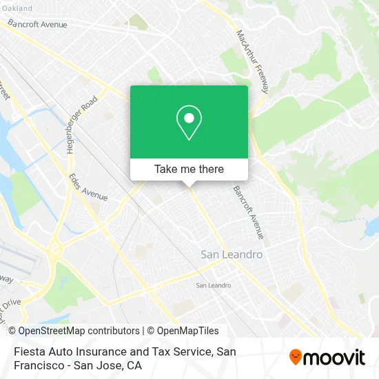 Fiesta Auto Insurance and Tax Service map