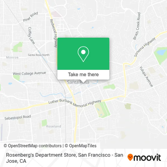 Rosenberg's Department Store map