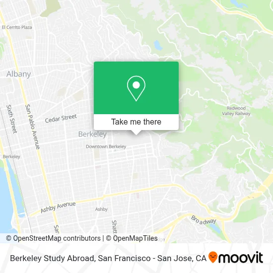 Berkeley Study Abroad map