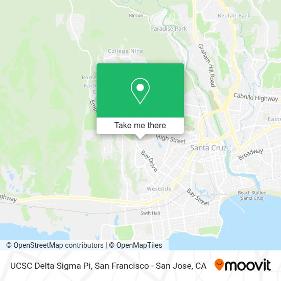 UCSC Delta Sigma Pi map