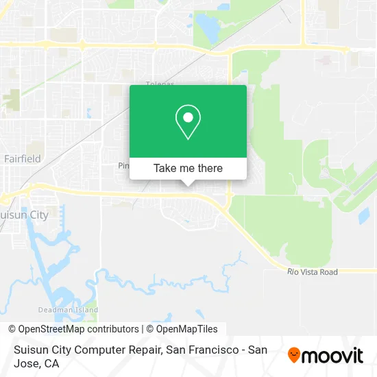 Suisun City Computer Repair map