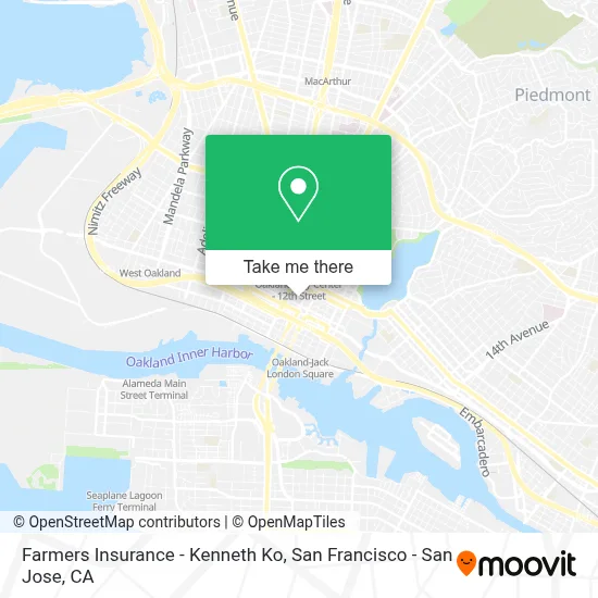 Farmers Insurance - Kenneth Ko map