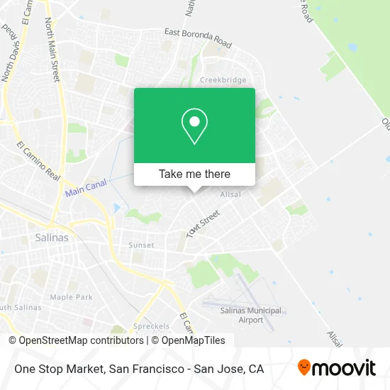 One Stop Market map