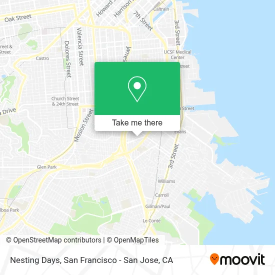 Nesting Days map