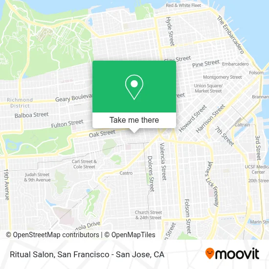Ritual Salon map