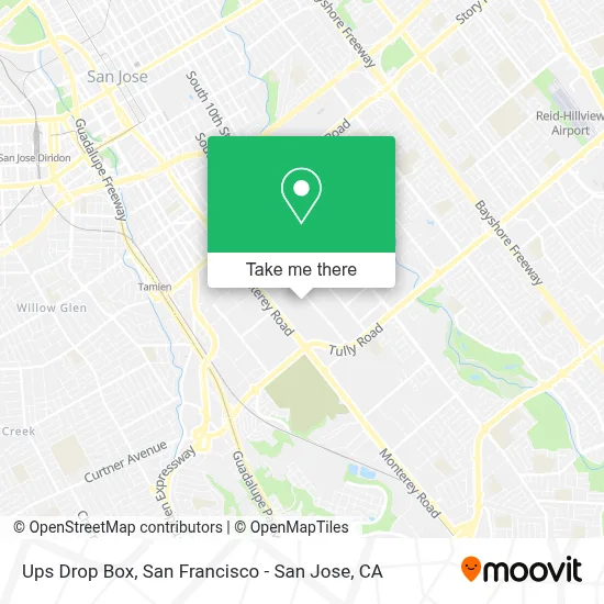 Ups Drop Box map