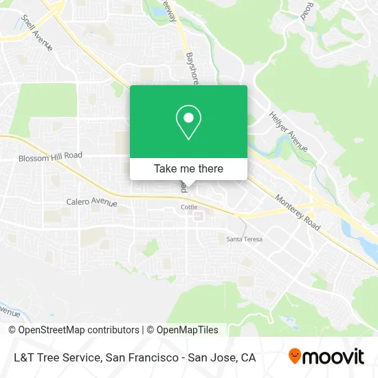 L&T Tree Service map