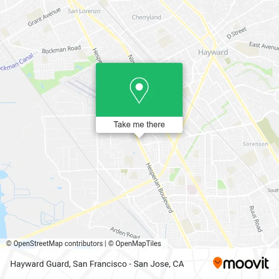 Hayward Guard map