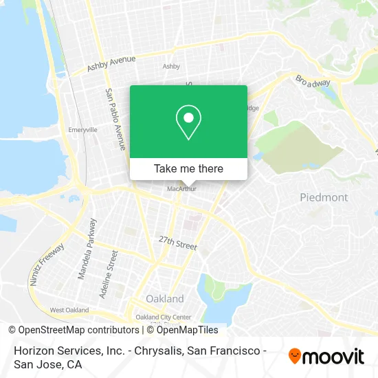 Horizon Services, Inc. - Chrysalis map