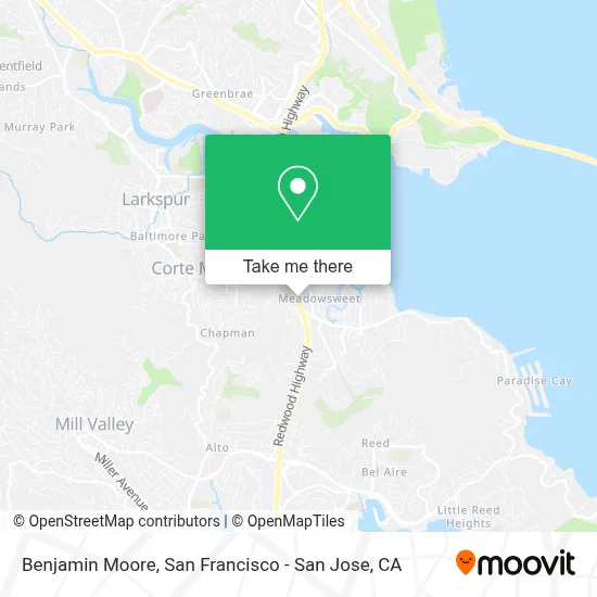 Benjamin Moore map