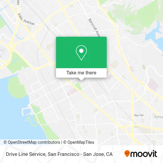 Drive Line Service map