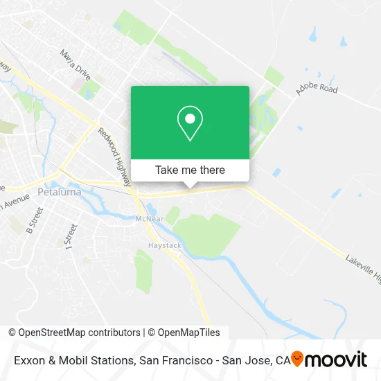 Exxon & Mobil Stations map