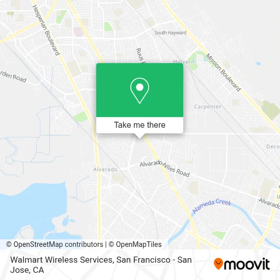 Walmart Wireless Services map