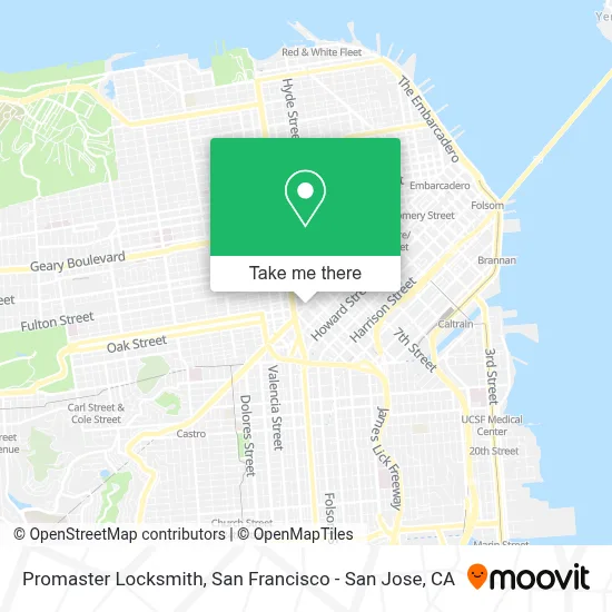 Promaster Locksmith map