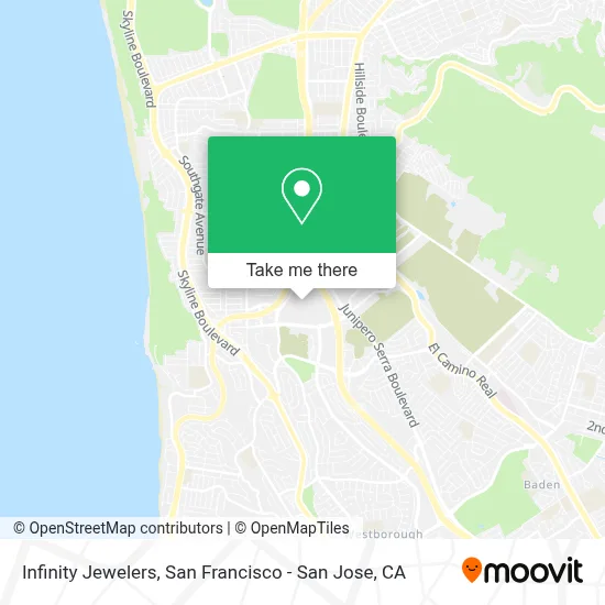 Infinity Jewelers map