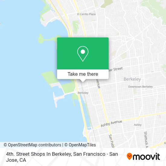 4th. Street Shops In Berkeley map