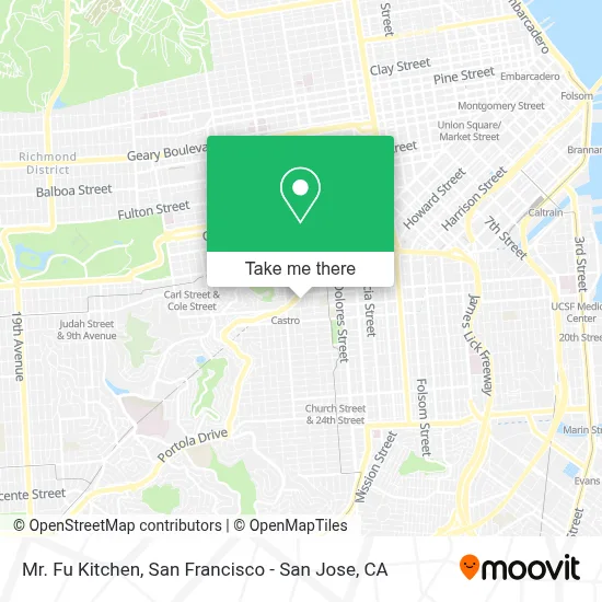 Mr. Fu Kitchen map