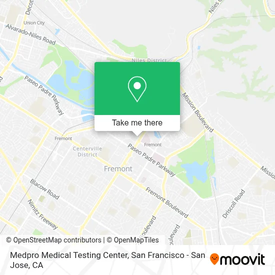 Medpro Medical Testing Center map