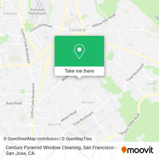 Century Pyramid Window Cleaning map