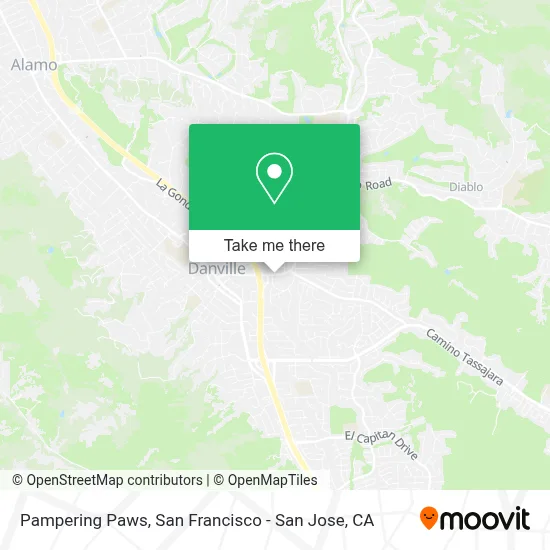Pampering Paws map