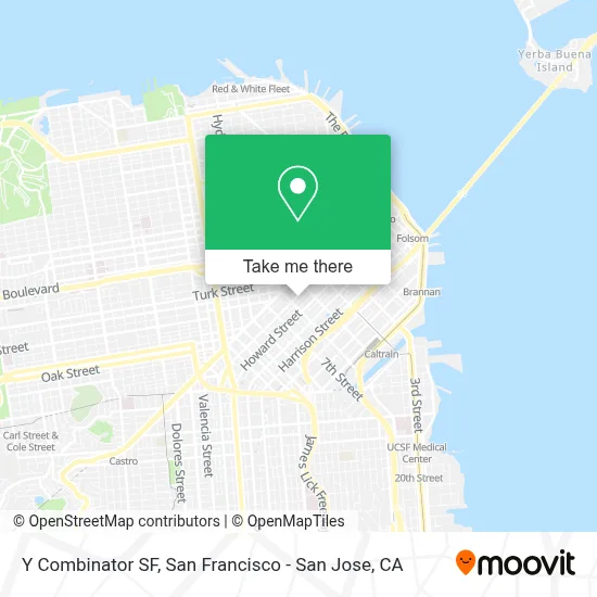 Y Combinator SF map
