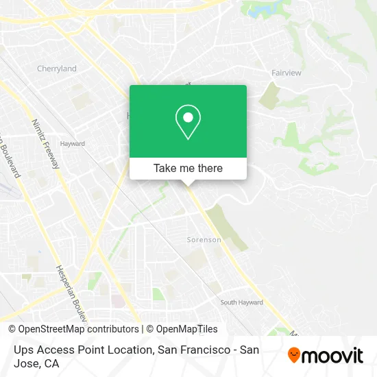 Ups Access Point Location map