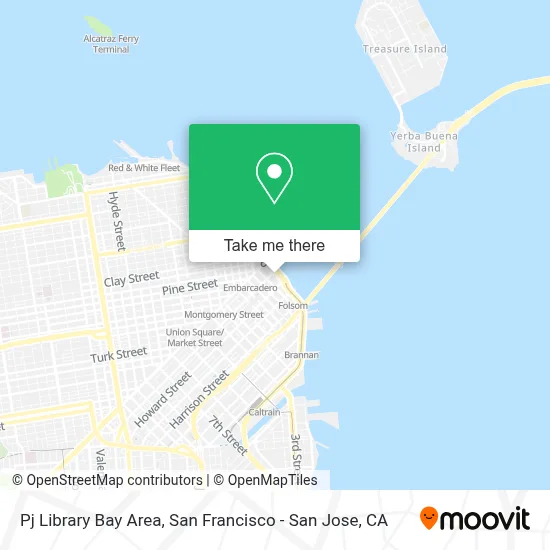 Pj Library Bay Area map