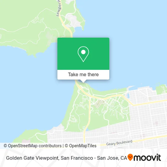 Golden Gate Viewpoint map