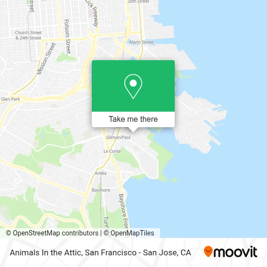 Animals In the Attic map