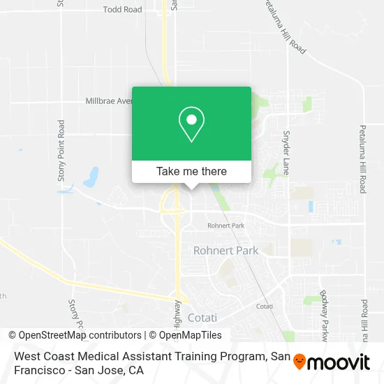 West Coast Medical Assistant Training Program map