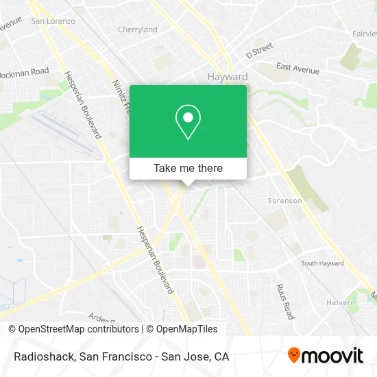 Radioshack map