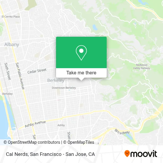 Cal Nerds map