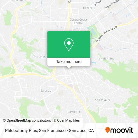 Phlebotomy Plus map