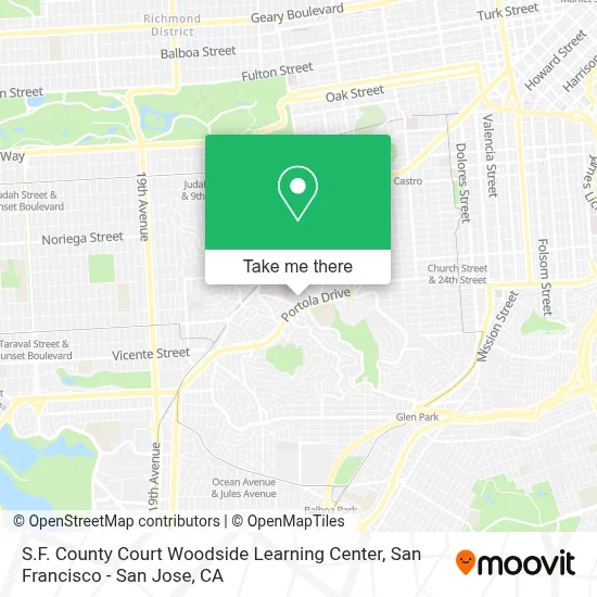 S.F. County Court Woodside Learning Center map