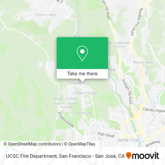 UCSC Fire Department map