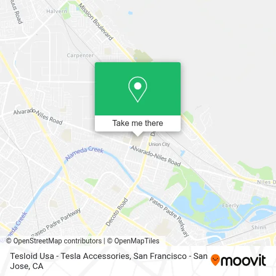 Tesloid Usa - Tesla Accessories map