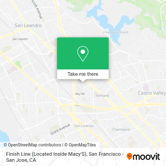 Finish Line (Located Inside Macy'S) map