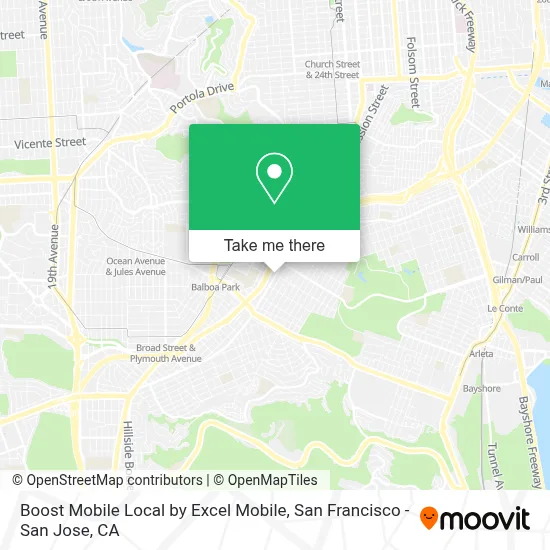 Boost Mobile Local by Excel Mobile map
