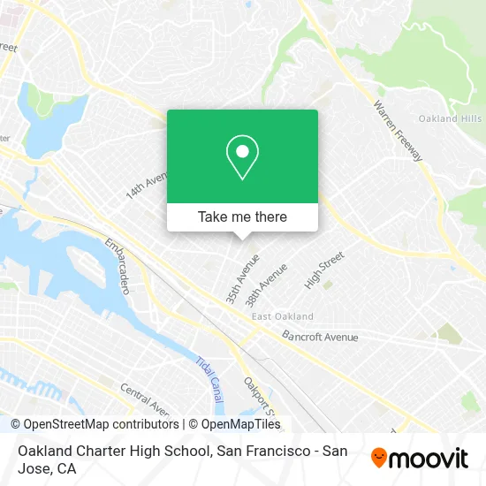 Oakland Charter High School map