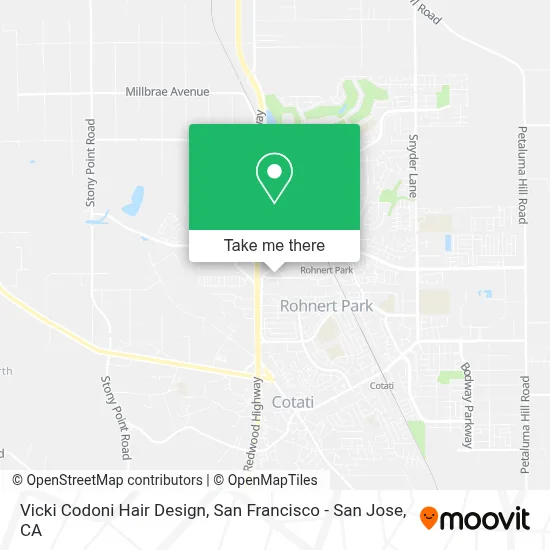 Vicki Codoni Hair Design map