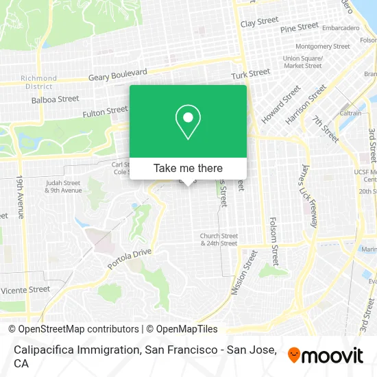 Calipacifica Immigration map