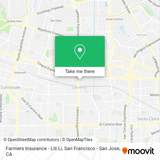 Farmers Insurance - Lili Li map