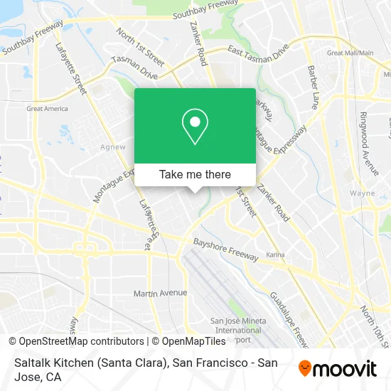 Saltalk Kitchen (Santa Clara) map