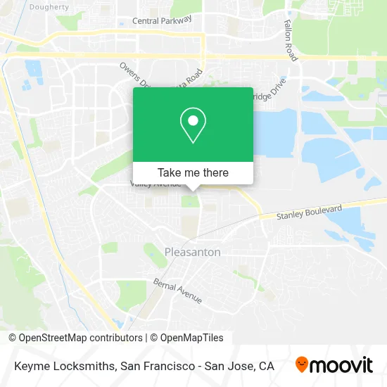 Keyme Locksmiths map