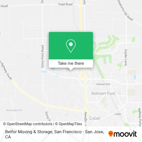 Belfor Moving & Storage map