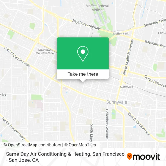 Same Day Air Conditioning & Heating map