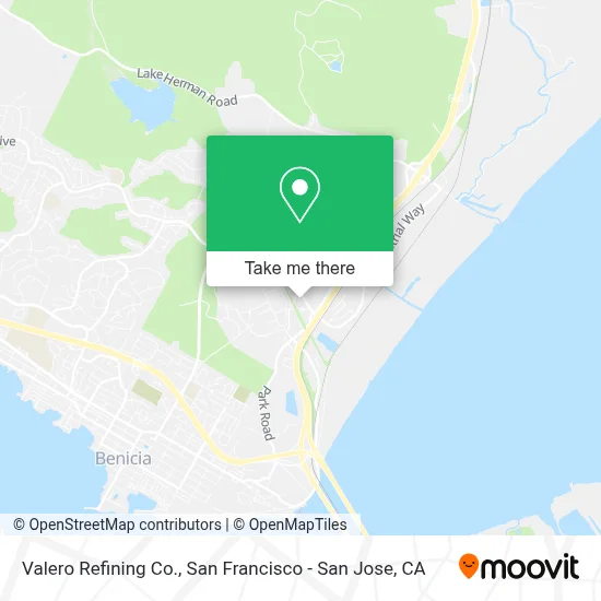 Valero Refining Co. map