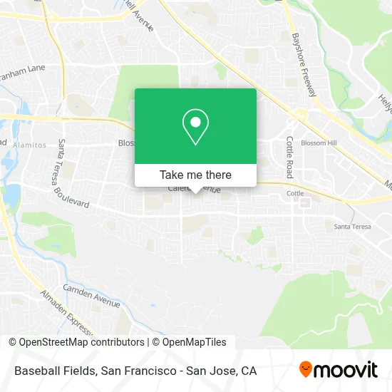 Baseball Fields map
